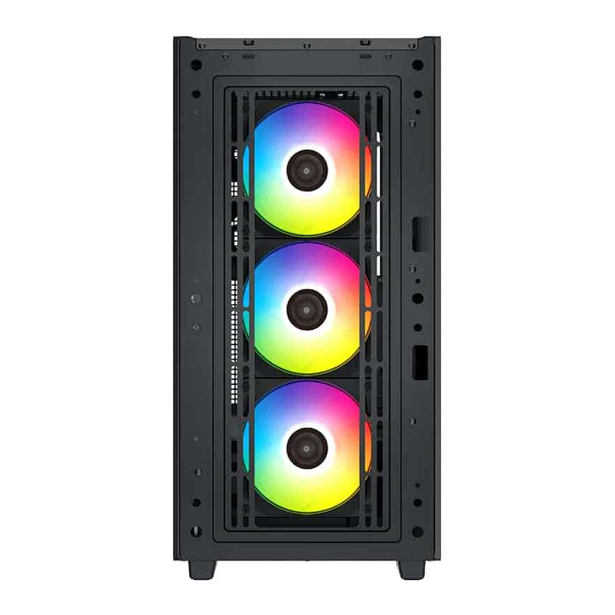 (image for) DeepCool CK560 Tempered Glass Black Mid Tower Gaming Case inc 3x ARGB Fans